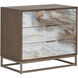 Fuentes 32 X 28 inch Brown / Brass Night Stand